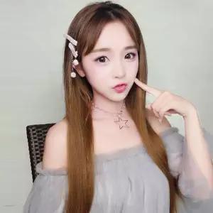 여자 패션 생머리 내츄럴 반가발 긴생머리