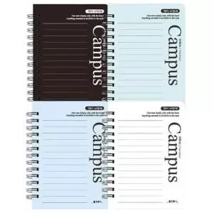 [문구/오피스] 유선 PP 커버 좌철 캠퍼스 수첩 랜덤 9P 포켓 메모장