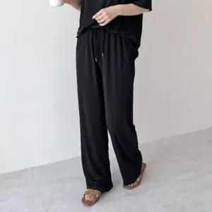 [옷은날개] 밴딩바지 긴바지 허리밴딩 일자 세미 여성바지 코디