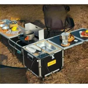 캠핑 개수대 조리대 테이블 바베큐 휴대용 이동식 원버너