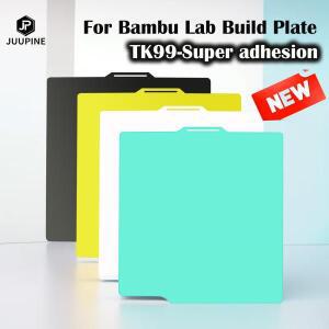 Juupine TK99 빌드 플레이트 PEI 교체  경도 Bamblab P1S 가열 베드용 X1 탄소 257x257mm