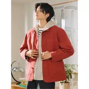 매장정품 빈폴 BEANPOLE MEN 가먼트다잉 워크 재킷 레드 (BC5211C136) BC5211C136 665740