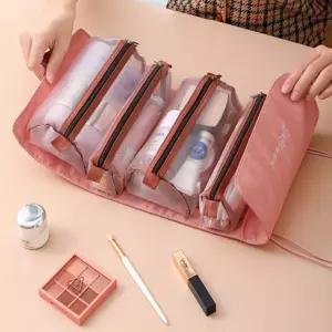 롤링 여행 반투명 파우치 불투명 미니 가방 화장품 Bzd7+9eqW