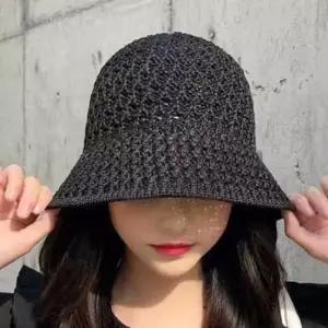 여성 시원한 모자 펀칭 밀짚 예쁜 벙거지 모자