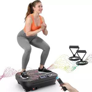AXV 진동판 피트니스 플랫폼 운동 기계 진동 전신 쉐이커 스탠드 스포츠 체육관 여성용 체중 감량용 지방