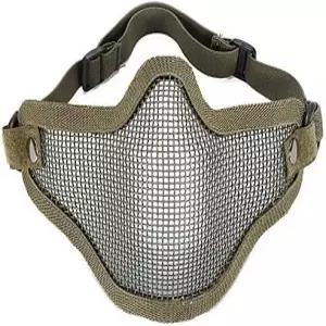 MECO(TM)매트릭스 언 페이스 카본 스틸 스트라이커 메탈 메시 하반신 마스크(군용 그린)