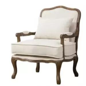 빈티지 쇼파 1인용 인테리어 엔틱 소파 린넨 카페