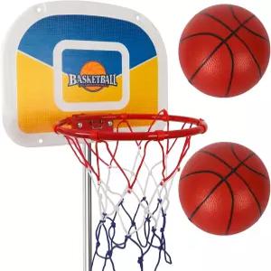 트램펄린 농구 후프 펌프와 미니볼 2개가 달린 청소년 스트레이트 폴에 적합