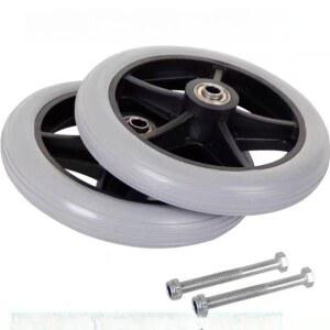 보행기 보조기 교체바퀴 부속품 내관 바퀴 범용 좌욕판 후륜 직선 성인용 단일 교체 보행차