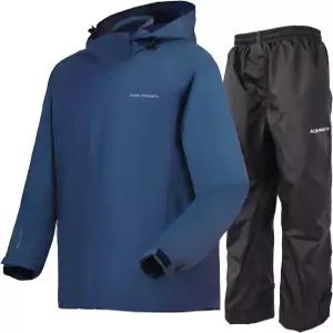 Acme Projects 남성 방수 레인 수트(재킷 팬츠) 10000mm/3000gm 통기성 방풍 테이프 심 경량 기어