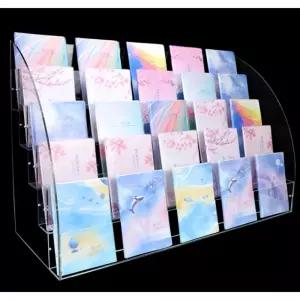 아크릴 진열대 계단식 네일 전시대 선반 매장