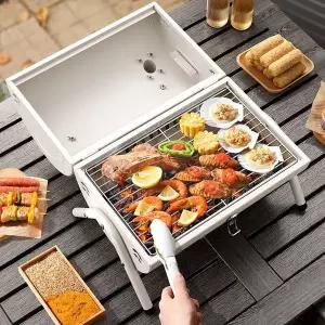 훈제 그릴 휴대용 숯불화로 캠핑용 BBQ그릴 캠핑화로대 야외그릴