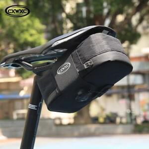 CXWXC 미니 자전거 안장 가방 0.6L 경량 소형 MTB 로드 바이크 테일 백 휴대용 다기능 보아 잠금식 사이클