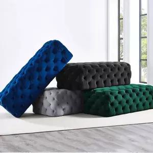 북유럽 침실 거실 벤치소파 직사각 스툴의자