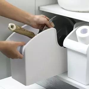 프라이팬정리 그레이 주방 틈새 바퀴달린 수납정리함