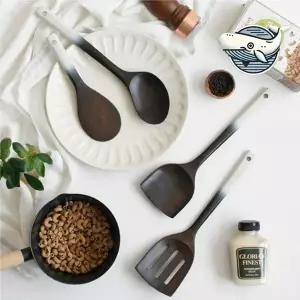 [RIZPICK]나무 조리도구 주방 앞치마 볶음 주걱 숟가락 볶음주걱 나무뒤지개