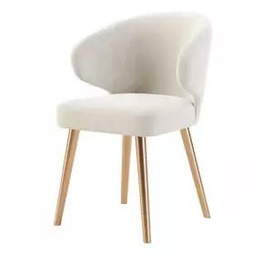 화장대 등받이 의자 스툴 벨벳 메이크업 체어 골드