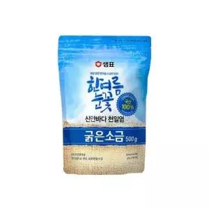 샘표 한여름눈꽃 굵은소금 500g 꽃소금 굵은소금
