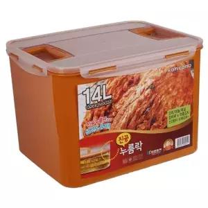 투명 밀폐용기 저장용기 14리터 플라스틱 보관통 김치통 식품용기