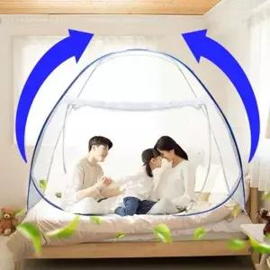 접이식 모기장 바닥있는 캠핑 방충망 침대 대형 폴딩 야외 모기장 텐트