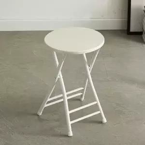 다용도 폴딩체어 원형 휴대용 원목 보조의자 4컬러 디자인 체어 보조 스툴