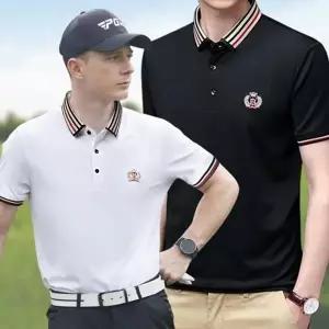 남성 골프웨어 여름 반팔 카라 티셔츠 유니폼 쿨링 티셔츠 카라티