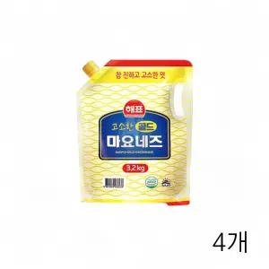 해표 골드 마요네즈 3.2KG X 4개 골드마요네즈 식당용 업소용마요네즈 고소한마요네즈
