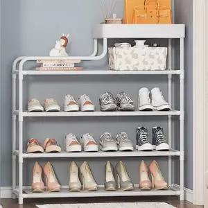높이 조절 현관 정리대 아기 신발 보관함 수납장 경량 렉 선반