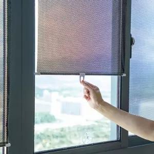 줄없이 붙이는 롤 블라인드 창문 햇빛 차단 암막 누구나 차 커튼 용 차량