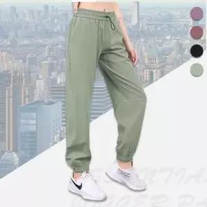쿨 조거 팬츠 여성 오버핏 조깅 바지 하이웨스트 밴딩 와이드 조깅 여자