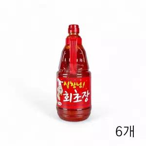 움트리 실장님 회초장 2KG X 6개 초고추장 양념초장 회초고추장 업소용초장