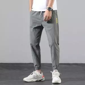 밴딩 스판 조거팬츠 여름 트랙 조커 시보리 9부 바지 남자 카고 바지