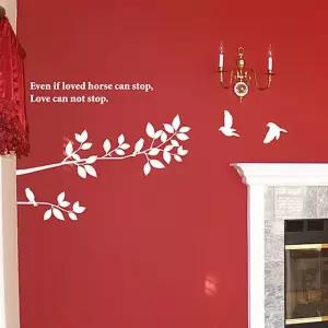 포인트스티커 포인트그래픽스티커 시트지 브렌치원 벽지 데코  [mW013894]