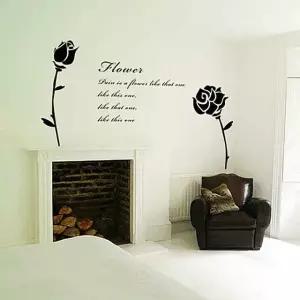 포인트스티커 포인트그래픽스티커 장미와튤립 인테리어소품 데코  [mW013858]