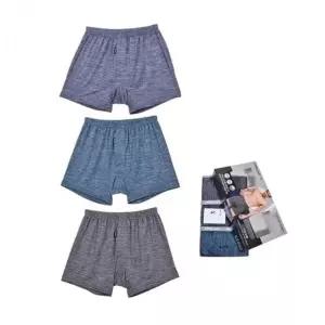 남자팬티 위생 남성 냄새방지 실크터치 트렁크팬티 3매입