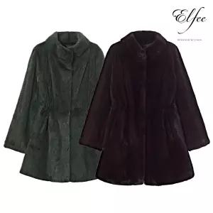 [롯데백화점]진도모피 스탠드 카라 풀스킨 유색 밍크 코트(K9W3EC28_)