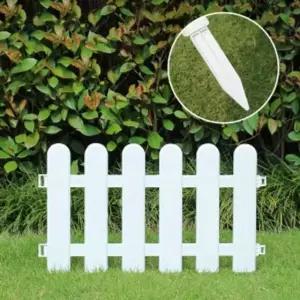 텃밭울타리 초록정원말뚝형플라스틱울타리5p세트화단분리대 정원울타리 [mCB74E1]