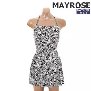 원피스수영복_DM_462 여성 여름 야자수패턴 MLX A라인  [mW1856FD]