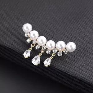 한복 크리스탈 큐빅 진주 옷핀 샤링 사계절 브로치 미니 목도리 [mC4F743]