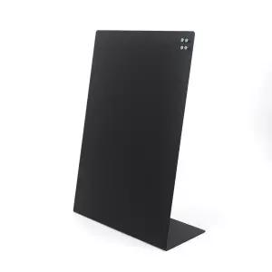 스틸스탠딩보드 자석보드 스틸자석보드 스틸보드 L형 자석부착가능 보드판 스틸 A4 스탠딩