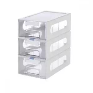 [생활] 3단 57033 플라스틱 수납함 박스 정리 멀티