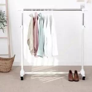 [생활] 옷선반 옷걸이 행거 스탠드 화이트 이동식 수납