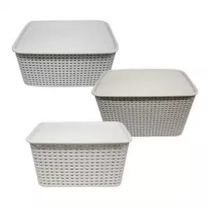 [SBD] 수납 바스켓 사각 박스 정리 바구니 중