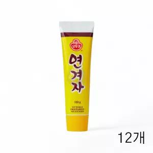 오뚜기 연겨자 튜브 100g X 12개 냉면겨자 겨자소스 해파리냉채소스 냉채소스
