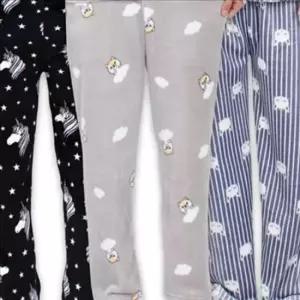 극세사 겨울 남성 남성 수면 긴잠옷 파자마 바지 바지 밍크