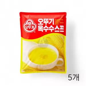 오뚜기 옥수수스프 1KG X 5개 분말스프 대용량스프 가루수프 간편한스프 음식점