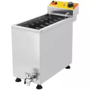 전기튀김기 핫도그 소떡소떡 사각 업소용 온도조절 제조기 스텐 기름배출밸브 여러개 동시조리