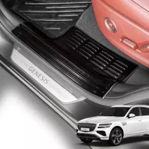 자동차몰딩 제네시스 페이스리프트 도어스텝 튜닝 블랙 커버 GV80