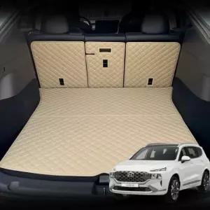 가죽 퀼팅 더 뉴 싼타페 전용 등커버 트렁크매트 세트