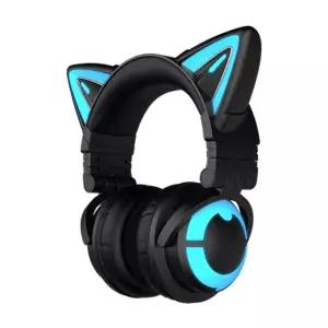 고양이귀 헤드셋 게이밍 방송용 무선 스테레오 게임 이어폰 PC용 플래그십